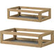 Anita Weathered Brown and Dark Gray Planter