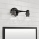 Greer 2 Light 18 inch Matte Black Vanity Light Wall Light