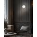 Burlat Decorative Wall Sconce Wall Light in Polished Chrome, White