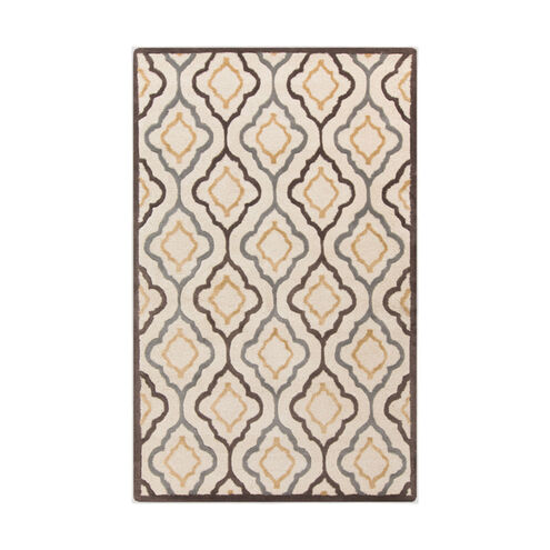 Modern Classics 156 X 108 inch Neutral and Brown Area Rug, Wool