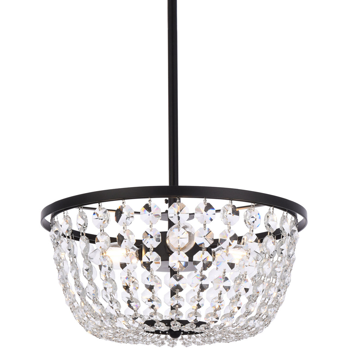 Gianna 3 Light 13 inch Black Pendant Ceiling Light