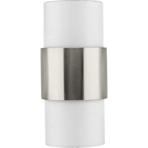 Silva 2 Light 7.87 inch Brushed Nickel Wall Sconce Wall Light, Design Series