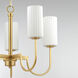 Town and Country 5 Light 27 inch Satin Brass Chandelier Ceiling Light