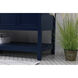 Theo 60 X 22 X 34 inch Blue Vanity Sink Set