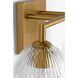 HABLE Serafina 2 Light 16 inch Burnished Brass Bath Vanity Wall Light