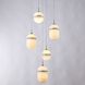 Sedona 5 Light 16 inch Alabster and Aged Brass Multi Port Pendant Ceiling Light