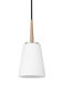 Driscoll 1 Light 5.25 inch Satin Brass Pendant Ceiling Light