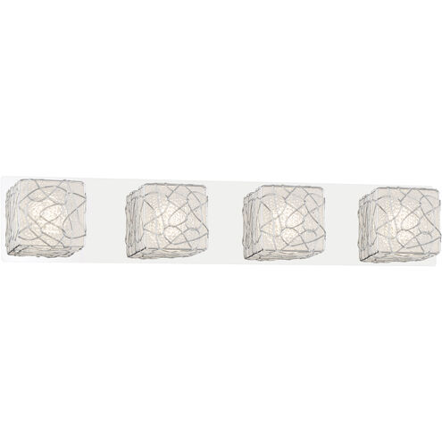 Livewire LED 27.56 inch Chrome Bath Vanity Light Wall Light