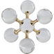 Molecular Clear/Gold Décor