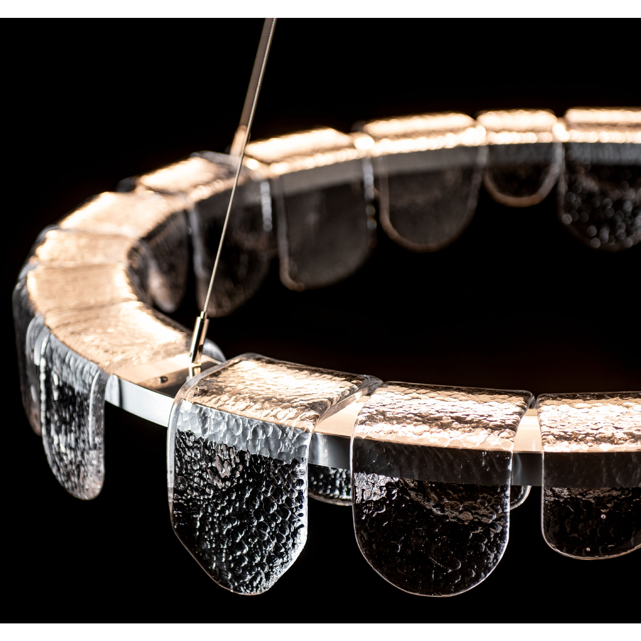 Riverbed LED 39.6 inch Sterling Pendant Ceiling Light