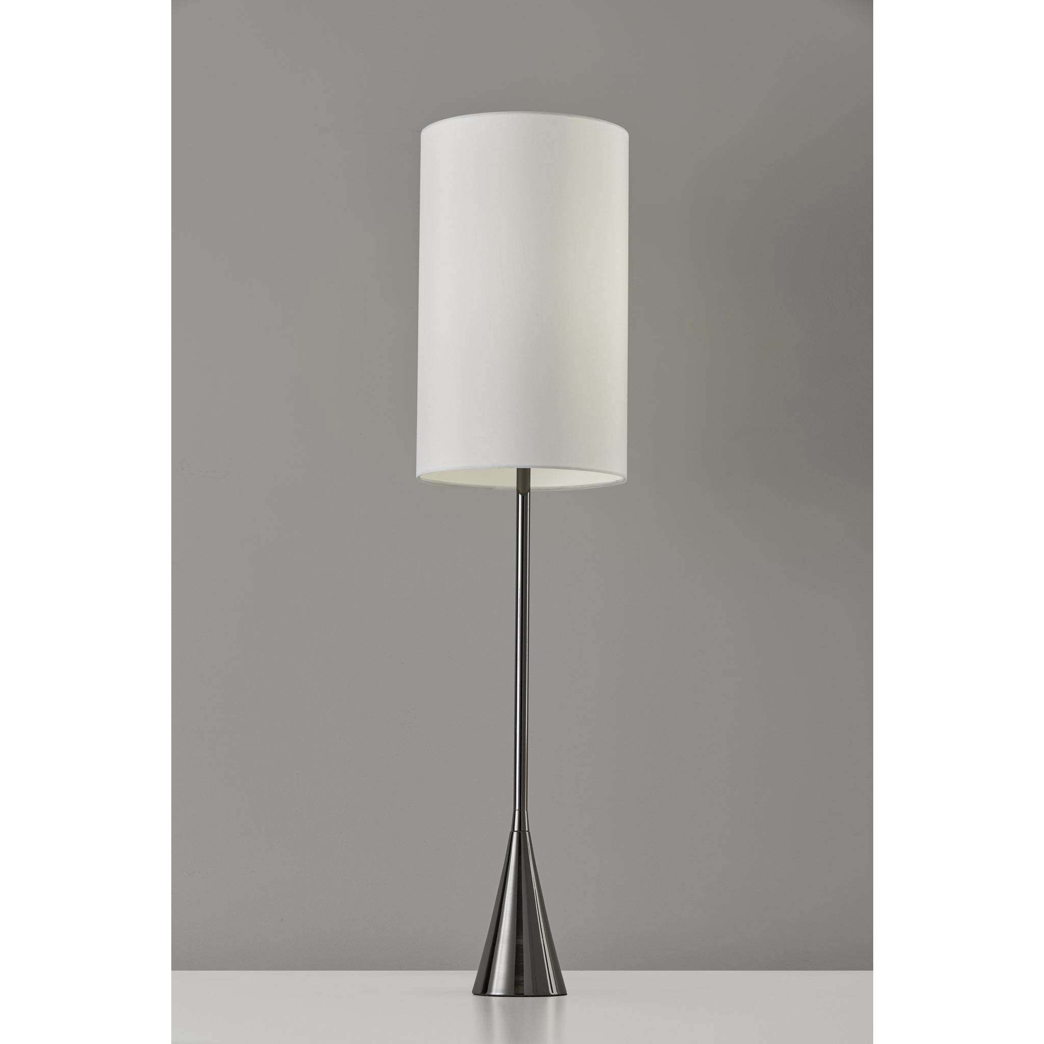 Bella 37 inch 60.00 watt Black Nickel Table Lamp Portable Light