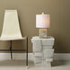Garbo 17.5 inch 60 watt Mixed Blue and White and Light Red Mother of Pearl Table Lamp Portable Light