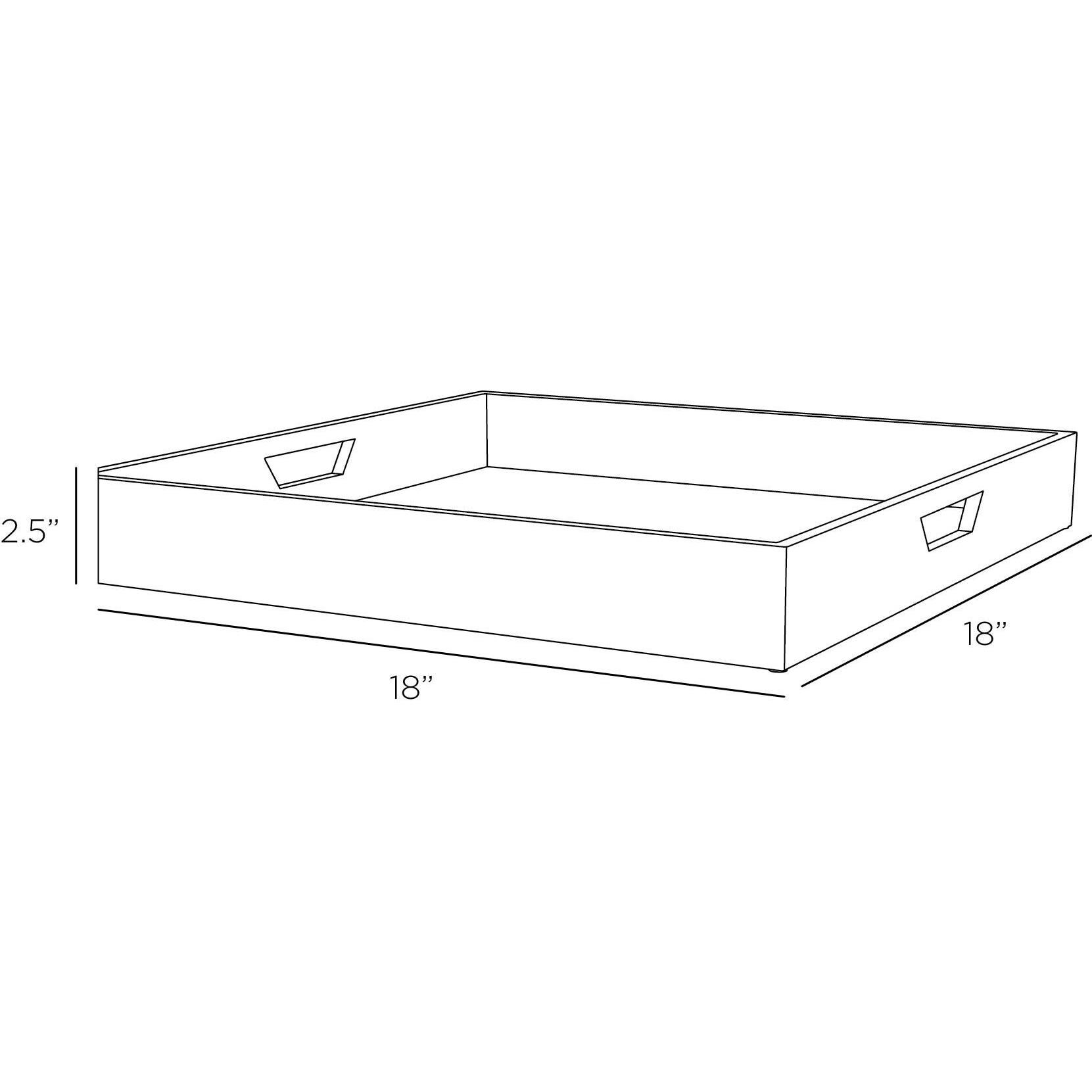 Alfie Slate Blue Mosaic Tray