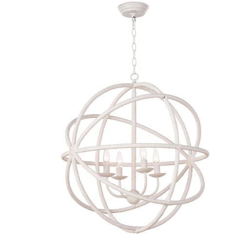 Regina Andrew Regatta 4 Light 25 inch White Pendant Ceiling Light 16-1223 - Open Box