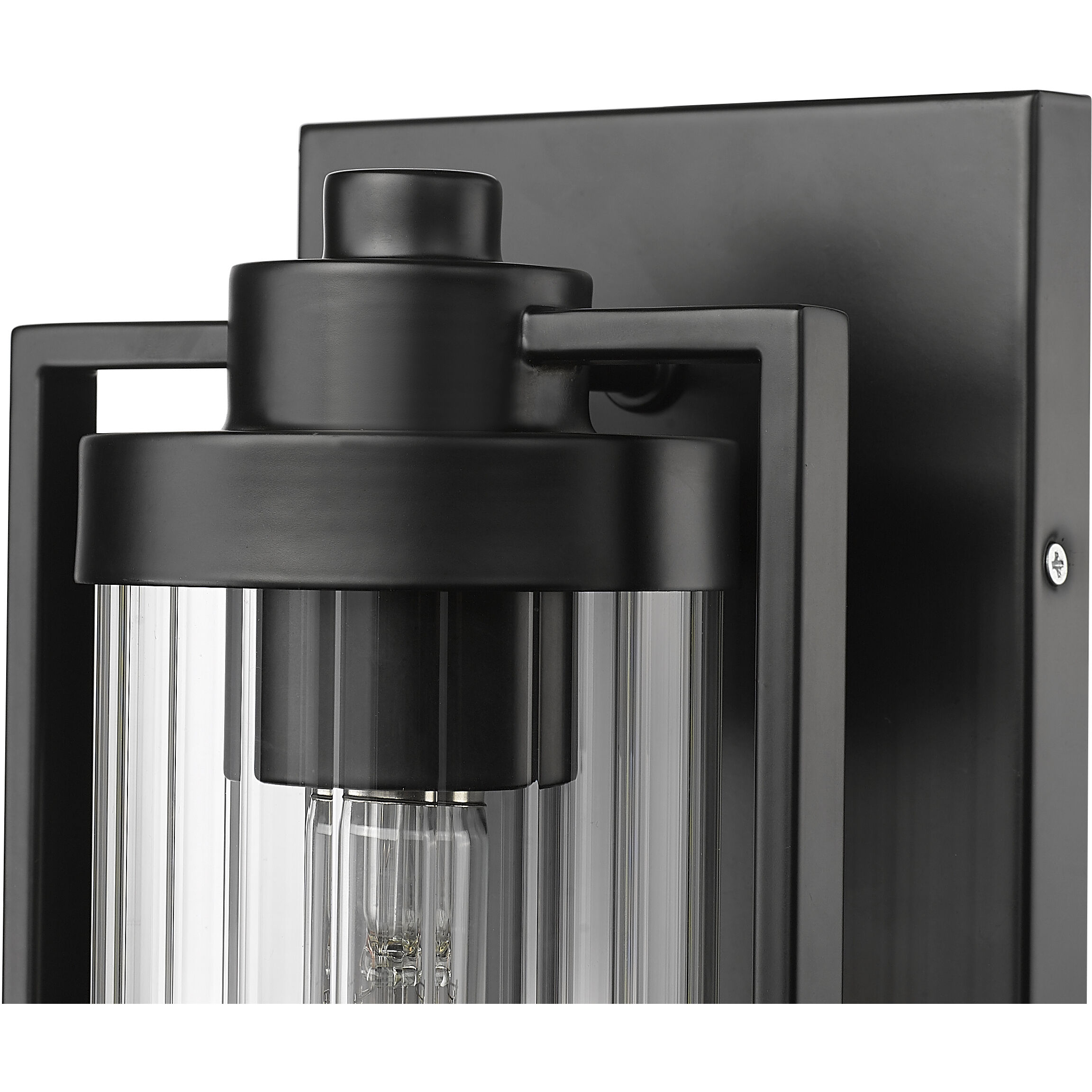 Braselton 1 Light 14 inch Powder Coated Black Outdoor Wall Sconce