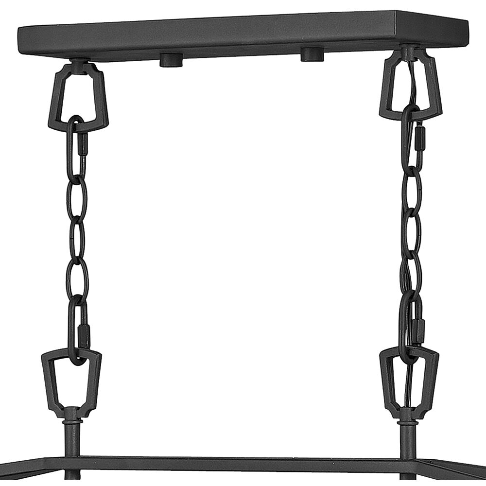 Open Air Alford Place LED 40 inch Museum Black Outdoor Linear Hanging Light, Estate Series