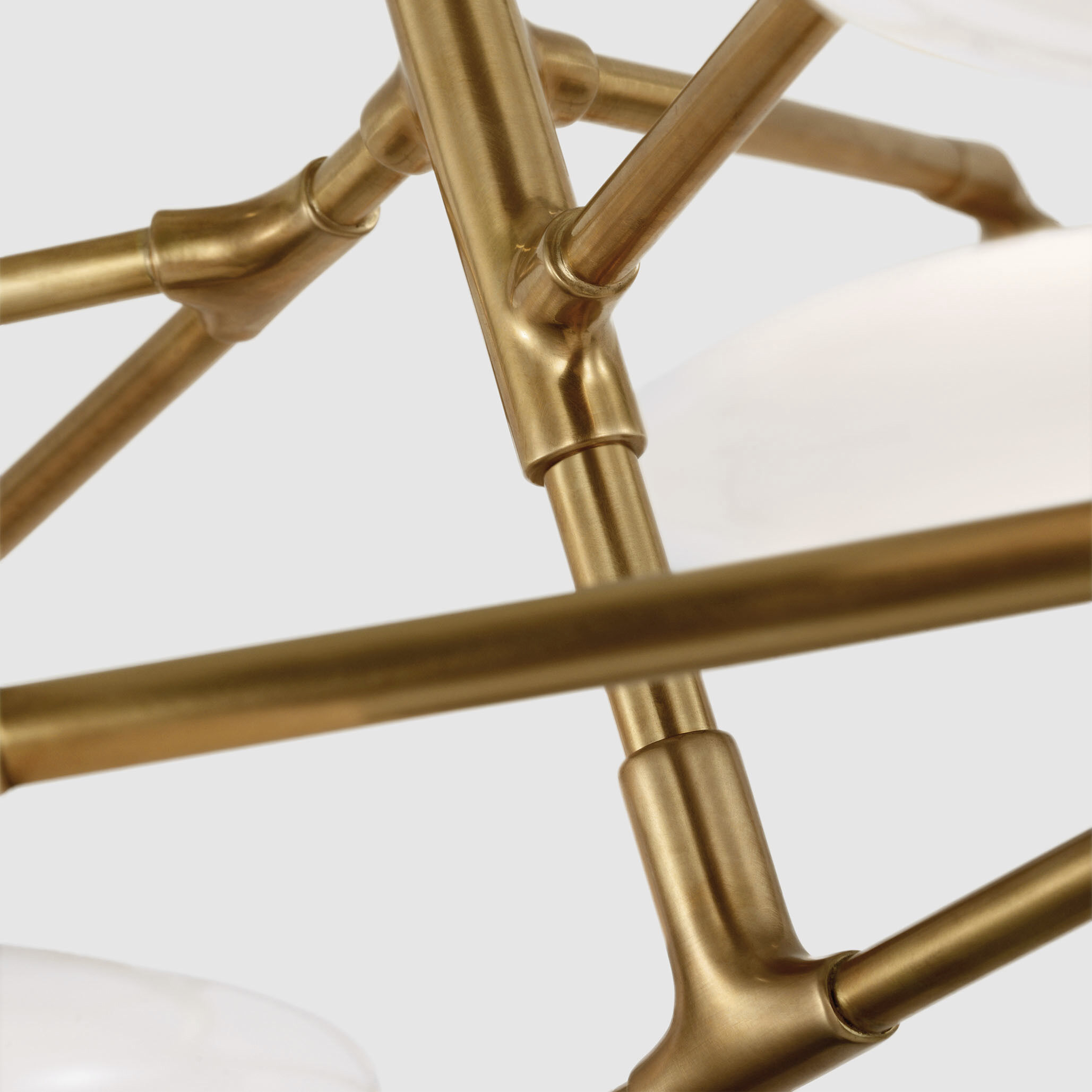 Champalimaud Brindille LED 65 inch Soft Brass Two Tier Chandelier Ceiling Light, Extra Large