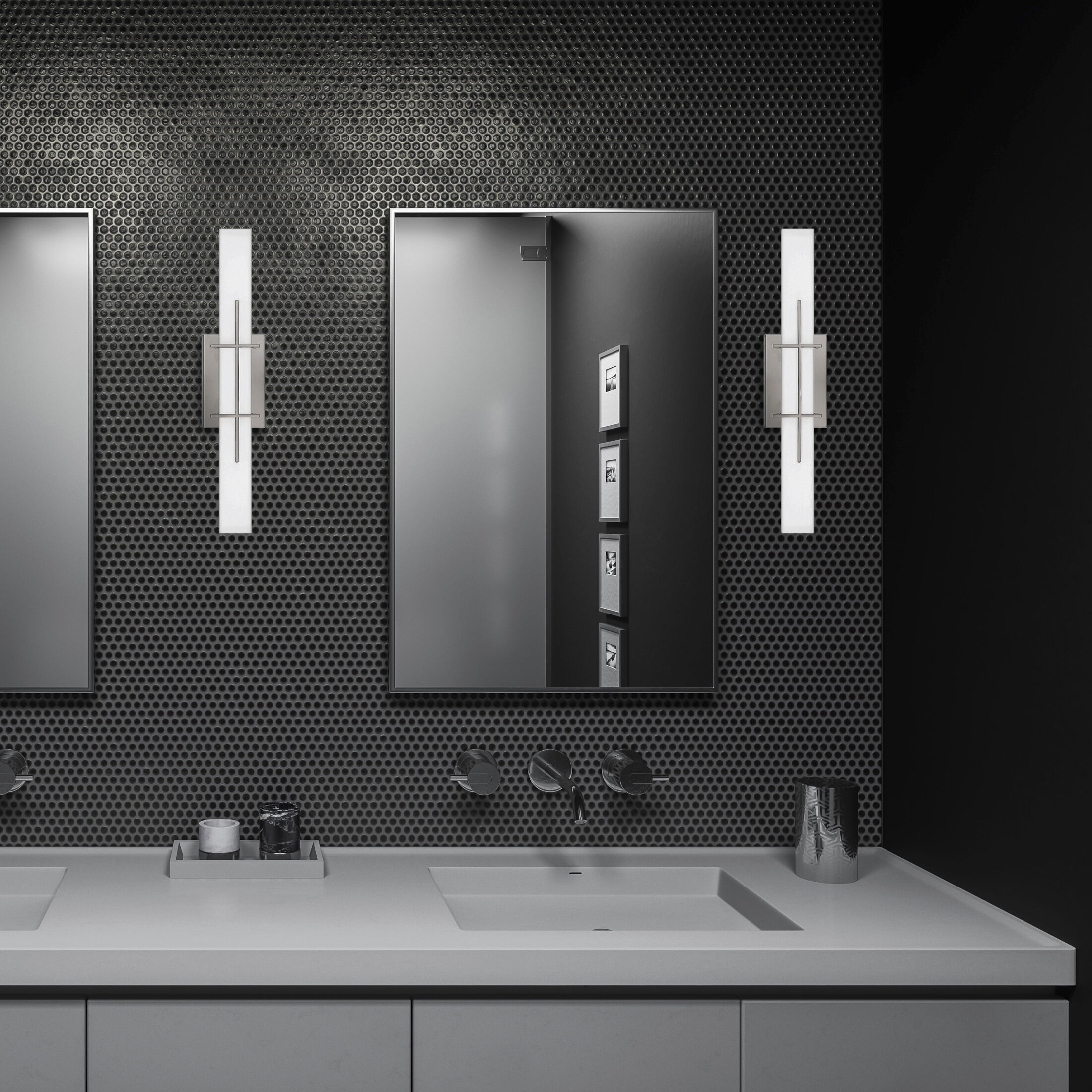 Gemini LED 23 inch Polished Chrome Bath Light Wall Light