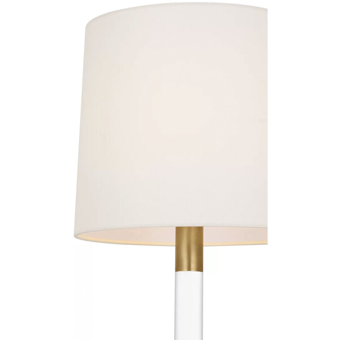 AERIN Riga 53 inch 4.6 watt Crystal and Hand-Rubbed Antique Brass Cordless Floor Lamp Portable Light