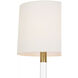 AERIN Riga 53 inch 4.6 watt Crystal and Hand-Rubbed Antique Brass Cordless Floor Lamp Portable Light