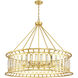 Daintree 10 Light 45 inch True Gold Chandelier Ceiling Light