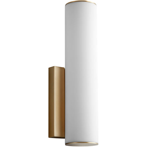 Fugit LED 5 inch Aged Brass Sconce Wall Light