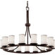 Textile 15 Light 42 inch Dark Bronze Chandelier Ceiling Light, Choices
