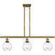 Ballston Small Waverly LED 36 inch Brushed Brass Island Light Ceiling Light, Ballston
