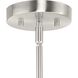 Trimble 2 Light 44 inch Brushed Nickel Linear Chandelier Ceiling Light, Design Series