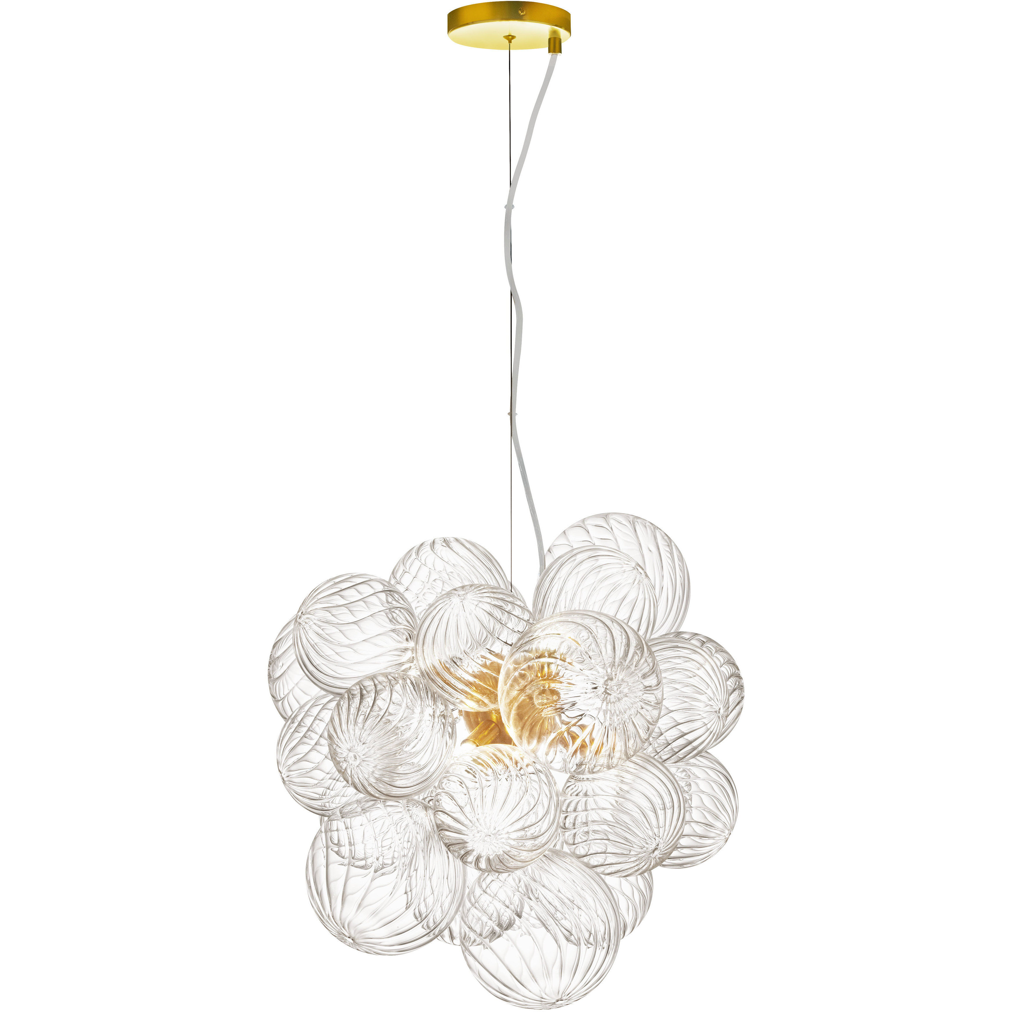 Charlize 6 Light 20 inch Aged Brass Single Drop Pendant Ceiling Light