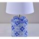 Polly 17 inch 60.00 watt Blue Table Lamps Portable Light, Simplee Adesso, 2 Pack