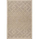 Brighton 36 X 24 inch Gray and Neutral Area Rug, Viscose