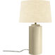 Luminance Collection - Tower 1 Light 22.75 inch Vanilla Gloss Table Lamp Portable Light in Cream, Form+Finish+Function