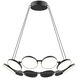 Novel LED 24.63 inch Black Chandelier Ceiling Light