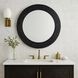 Athena 40.25 X 40.25 inch Matte Black with Black Seagrass Wall Mirror
