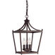 Stanton 3 Light 10 inch Burnished Bronze Foyer Ceiling Light