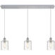 Ballston Cobbleskill 3 Light 36.5 inch Polished Chrome Linear Pendant Ceiling Light
