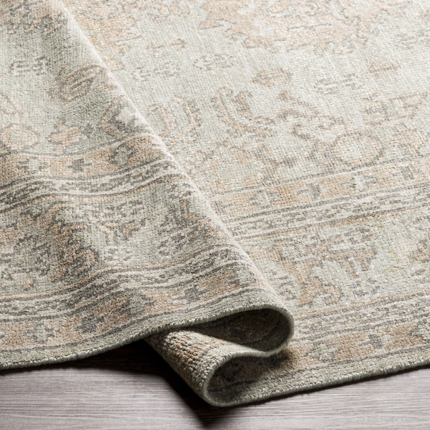 Royal 108 X 72 inch Dusty Sage Rug in 6 X 9, Rectangle