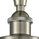 Ballston Large Cone 1 Light 8 inch Brushed Satin Nickel Semi-Flush Mount Ceiling Light in Seedy Glass, Ballston