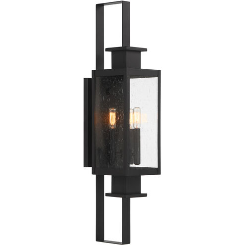 Ascott 3 Light 32 inch Black Outdoor Wall Lantern