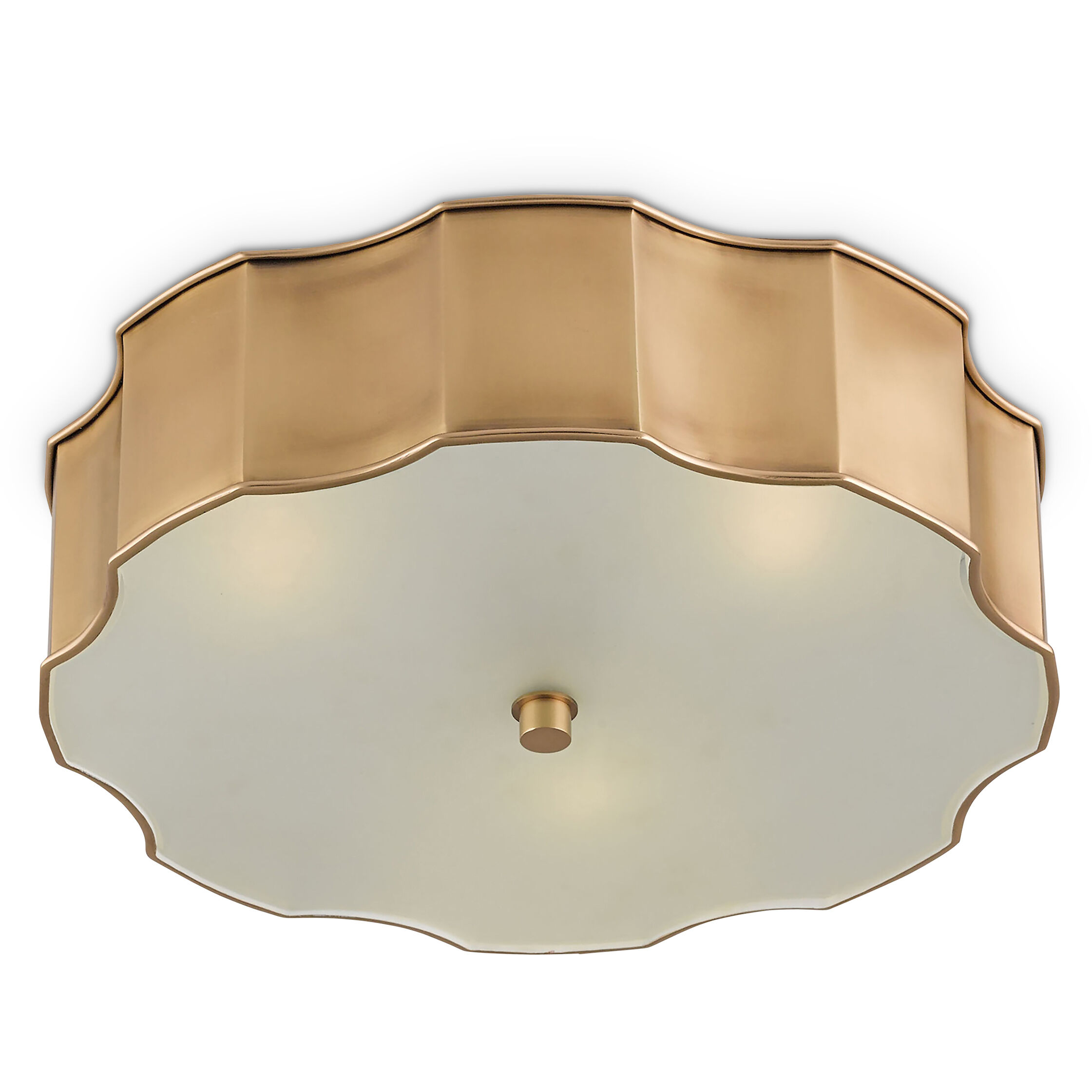 Wexford 3 Light 19.25 inch Antique Brass Flush Mount Ceiling Light