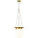 Calhoun 1 Light 13 inch Heritage Brass Pendant Ceiling Light