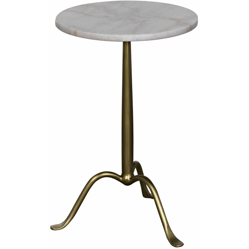 Cosmopolitan 24 X 15 inch Antique Brass Side Table