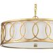 Graham 6 Light 18 inch Antique Gold Chandelier Ceiling Light