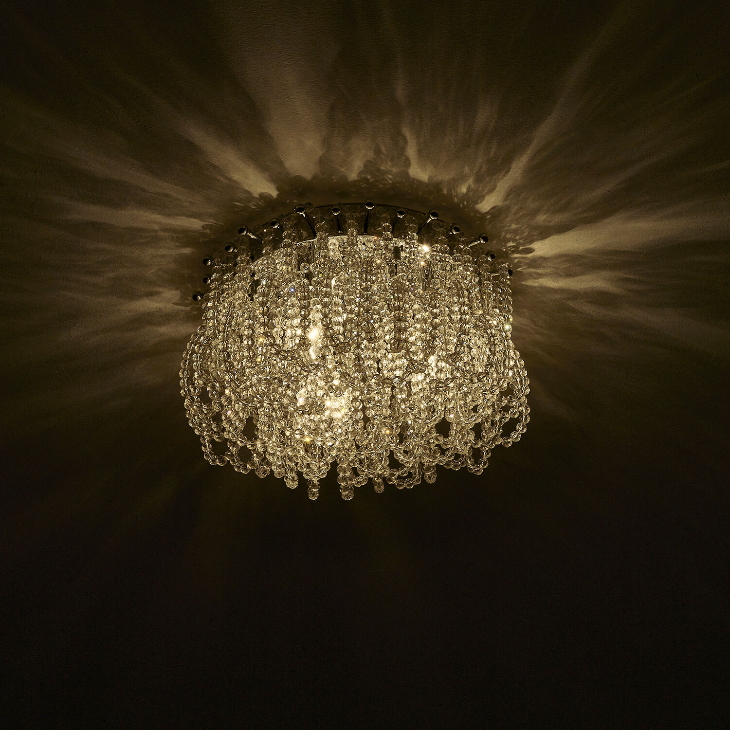 Loop 3 Light 14.5 inch Polished Chrome Flush Mount Ceiling Light