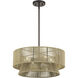 Florell 4 Light 20 inch English Bronze Pendant Chandelier Ceiling Light