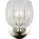 AERIN Lazari LED 6 inch Polished Nickel Single Bath Sconce Wall Light