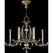 Beveled Arcs 6 Light 44 inch Silver Chandelier Ceiling Light