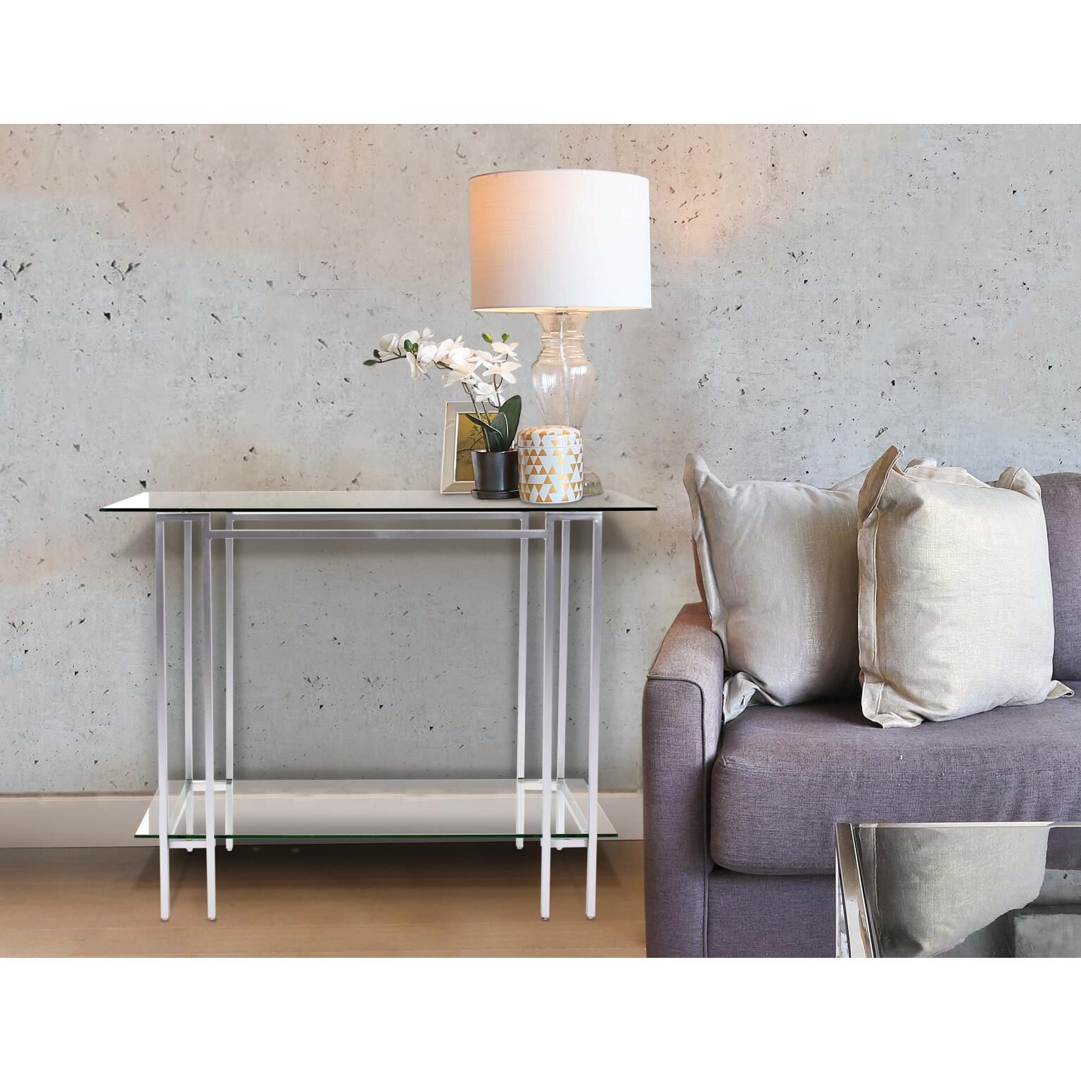 Stanton 42 inch Silver Console Table