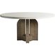 Orba 60 inch Ivory and Kona Outdoor Dining Table